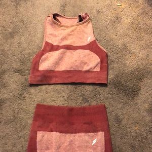 Doyoueven workout crop top and leggings